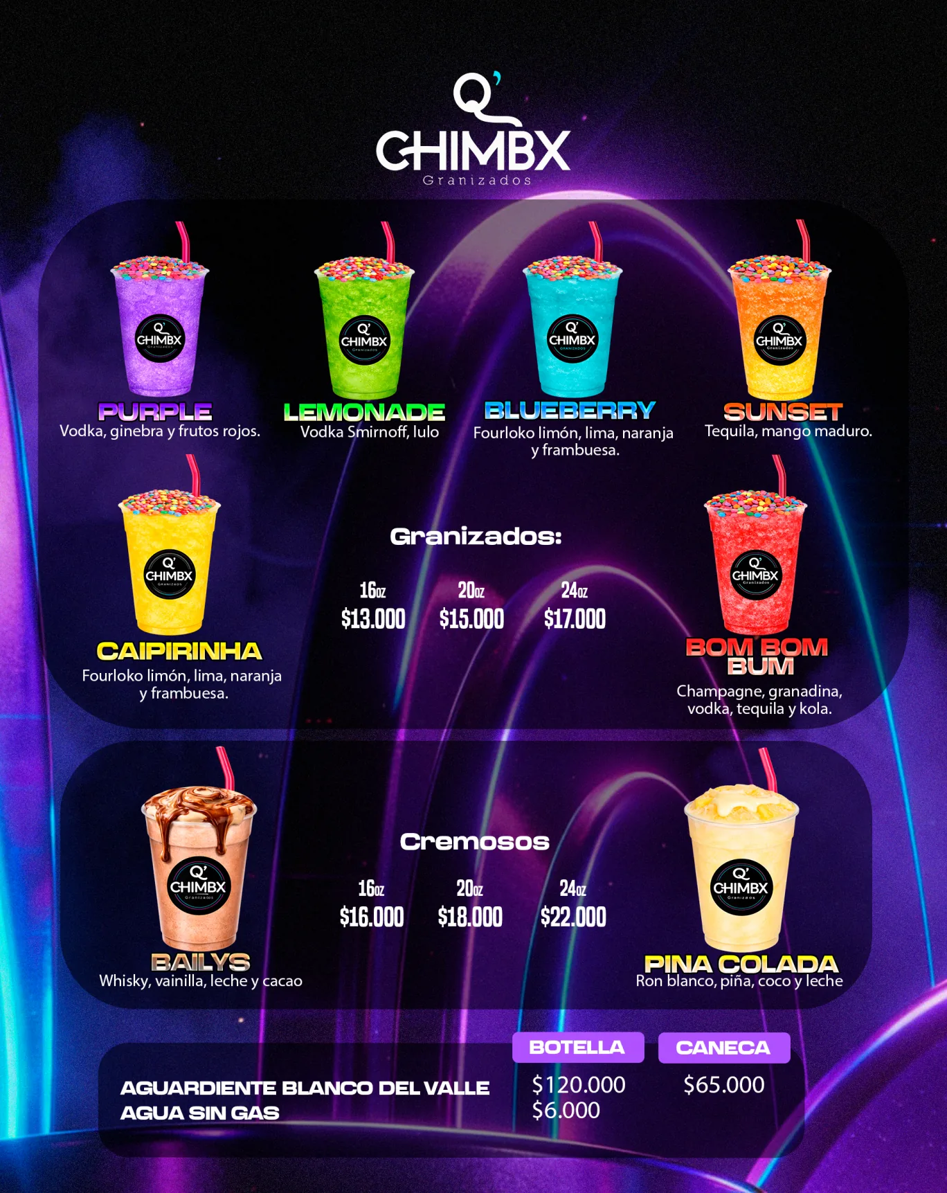 Página 1 de MENU Q CHIMBX